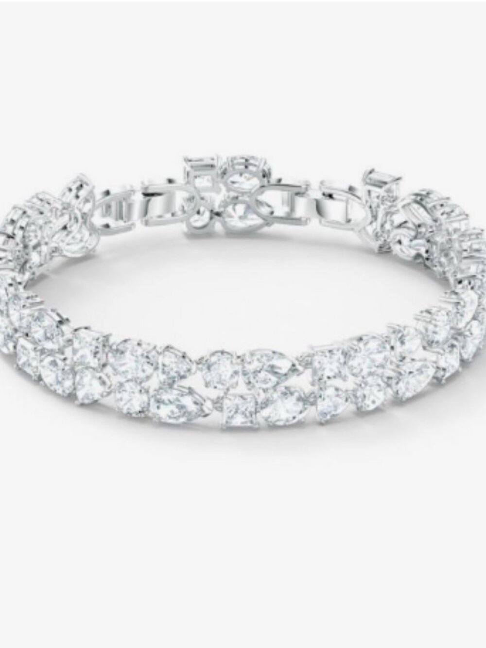 Swarovski Crystal Statement Bracelet in Clear Crystal